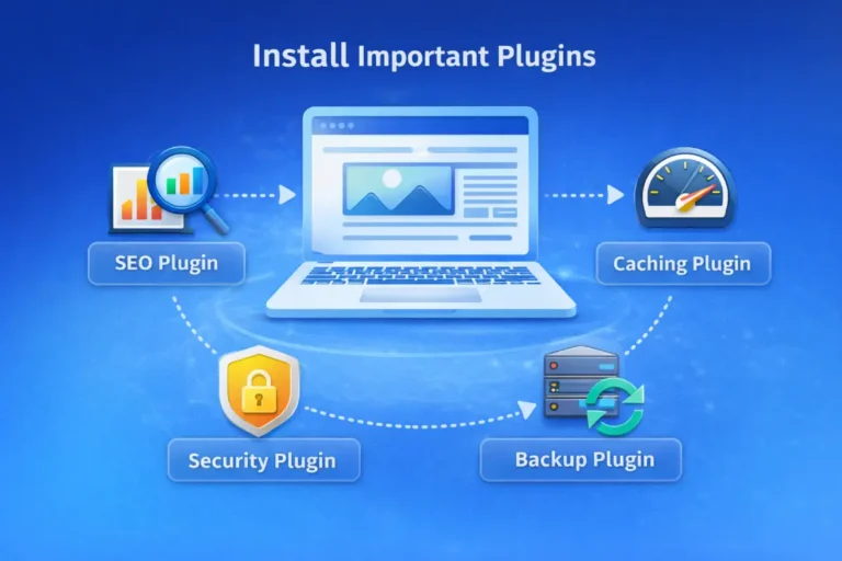 Important WordPress plugins for SEO, caching, security, and backup