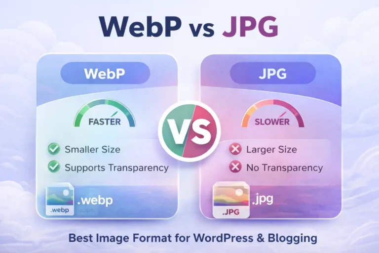 WebP vs JPG – Best Image Format for WordPress and Blogging
